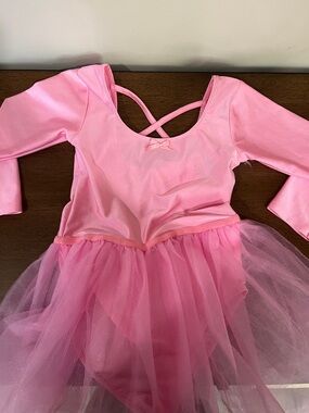 H&M Pink Ballet Tutu Leotard with Crisscross Straps